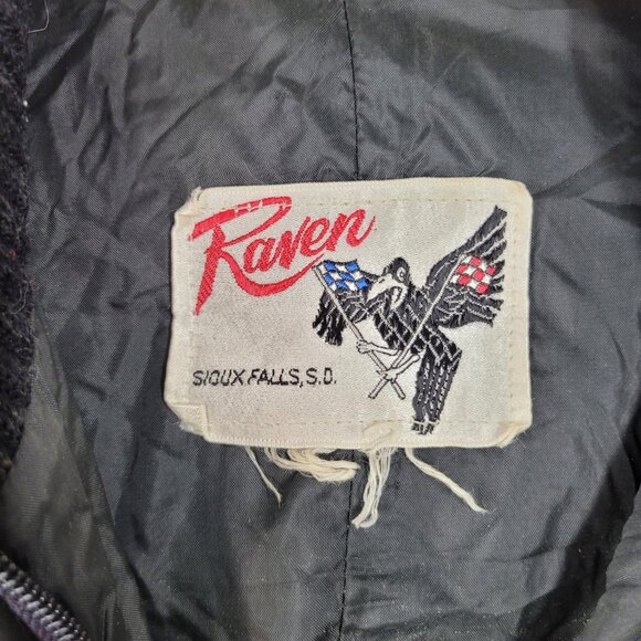 Vintage 70s Snowmobile Suit Womens Small One Piece Ski Snowsuit Purple Winter - Picture 11 of 11